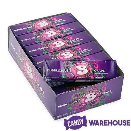 Bubblicious Cotton Candy 18-Piece Pouch