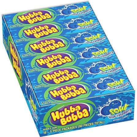 Bubblicious Sour Blue Razz 50-Piece Tub