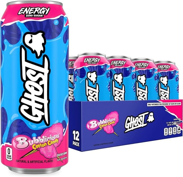 Ghost Bubblicious Cotton Candy Energy Drink