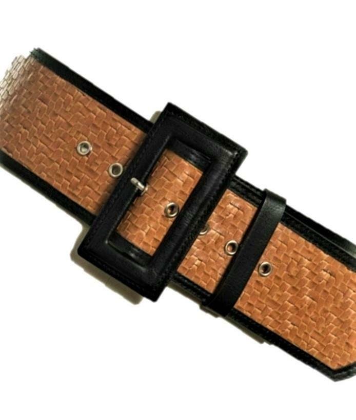I.N.C. Wide Woven Belt