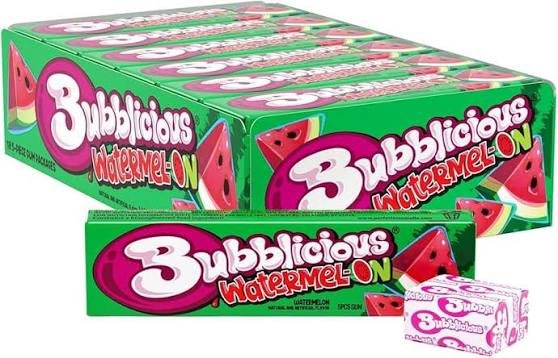 Tropical Fruit Bubblicious Bubble Gum – 50-Piece Pack